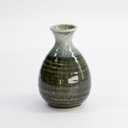 Sake Bottle 8x12.5cm 300ml White/Green YW-7678/C  6/72
