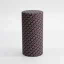 Tea Container S.S. 7.4x15.5cm 200gr Flower Dark Blue 20202B 1/120