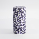 Tea Container S.S. 7.4x15.5cm 200gr Dark Blue No.1 202A01 1/120