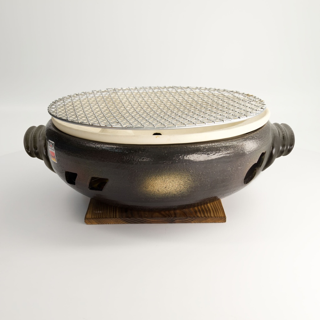 Konro Grill w/Net & Base 28x11cmh SK-7890 Made in Japan 1/1