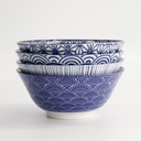 Nippon Blue Tayo Bowl 15.2x6.7cm 500ml Assorted 4pcs AST-1 1/8