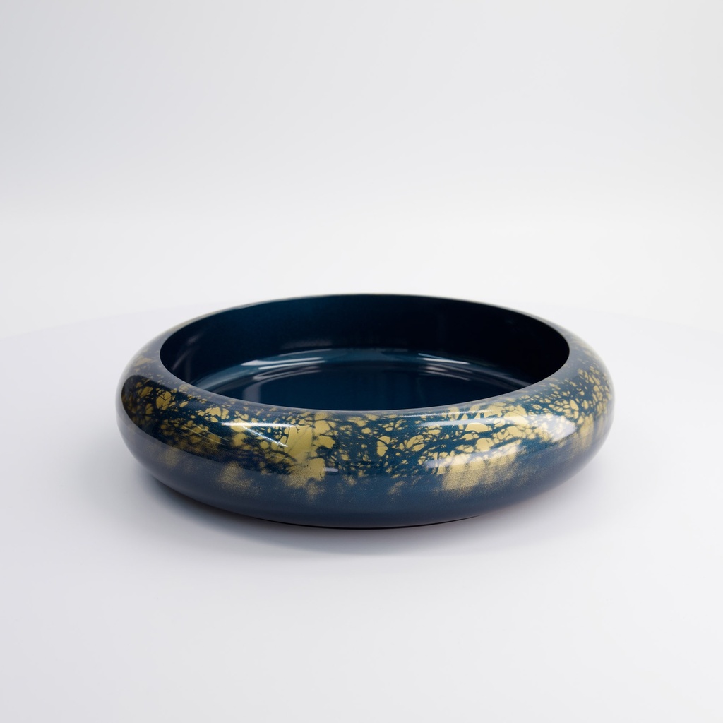 Sushi Oke Blue/Gold Marble No.8 Outer 27.5x6.2cm Inner 22.2x4.3cm 18314 1/30