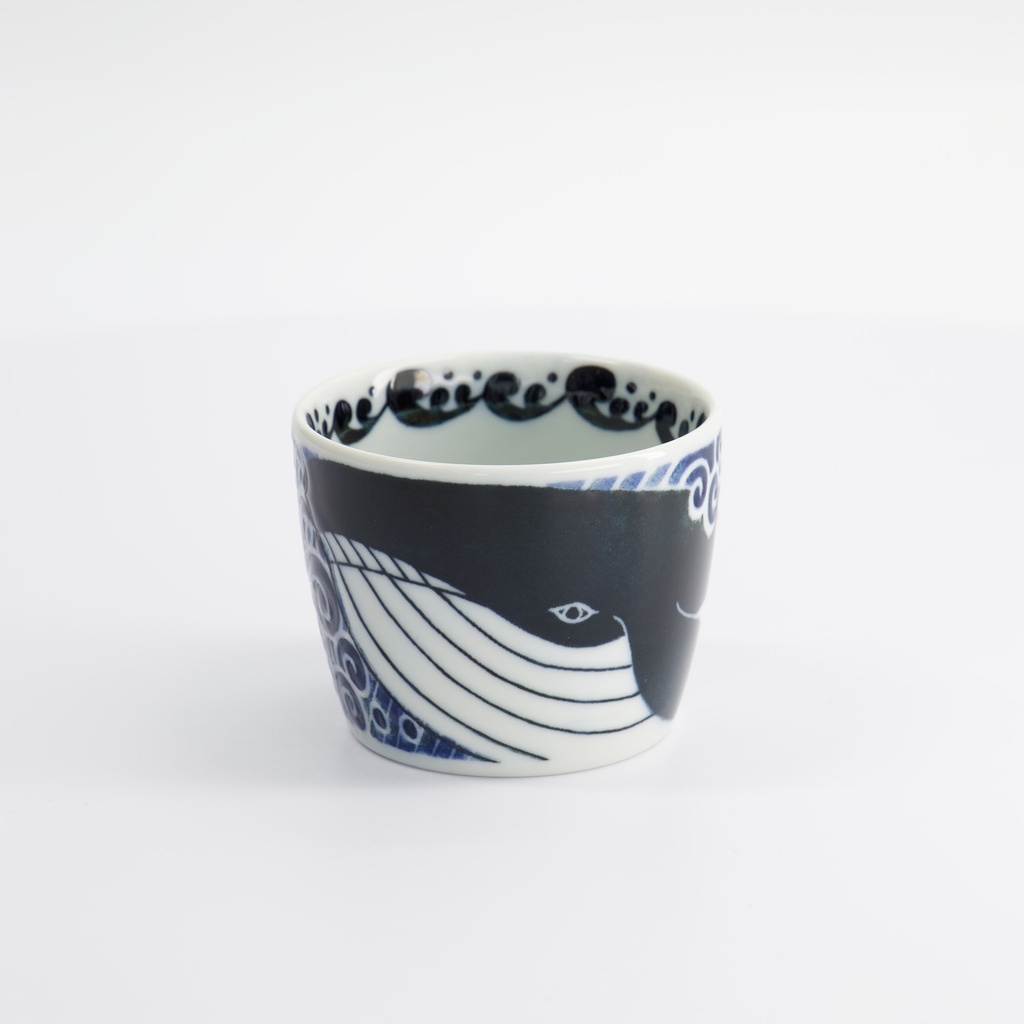Kawaii Soba Cup Whale 8.6x6.9cm 250ml MU-8017 5/120