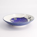 Seafood Deep Plate21.7x5.2cm 900ml Snapper Blue HB-9929/TB 17787 4/32