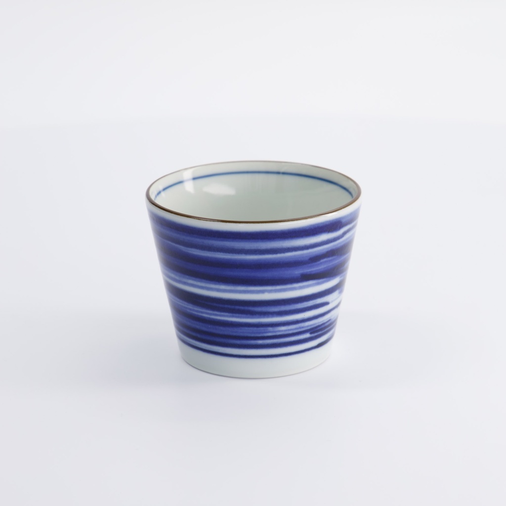Cup Straight Blue and White Japan Gosu 8.3x6.5cm 180ml YW-9984/D 17840 12/144
