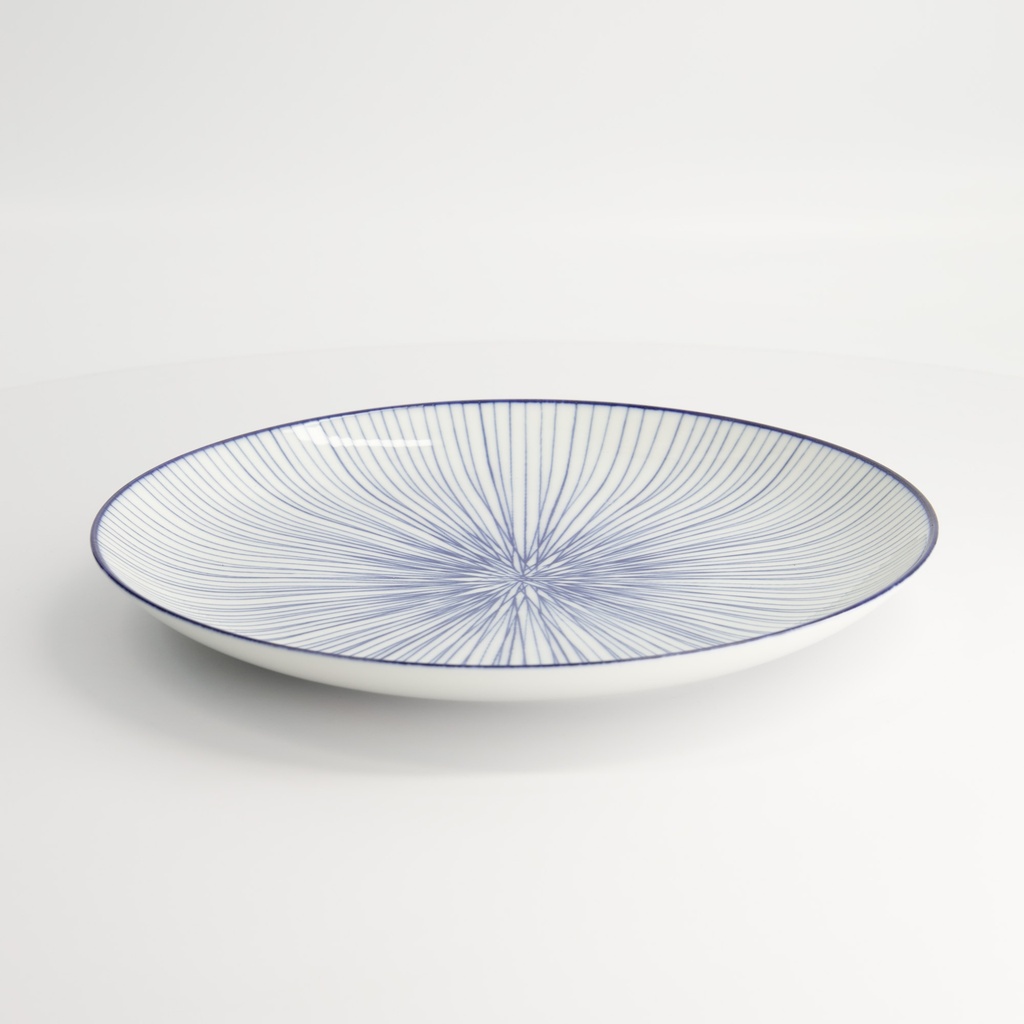 Nippon Blue Plate 25.7x3cm Lines TN-06/D 3/24