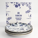 Flora Japonica Plate Giftset 20.6x2.2cm 4pcs TN-8043 1/12