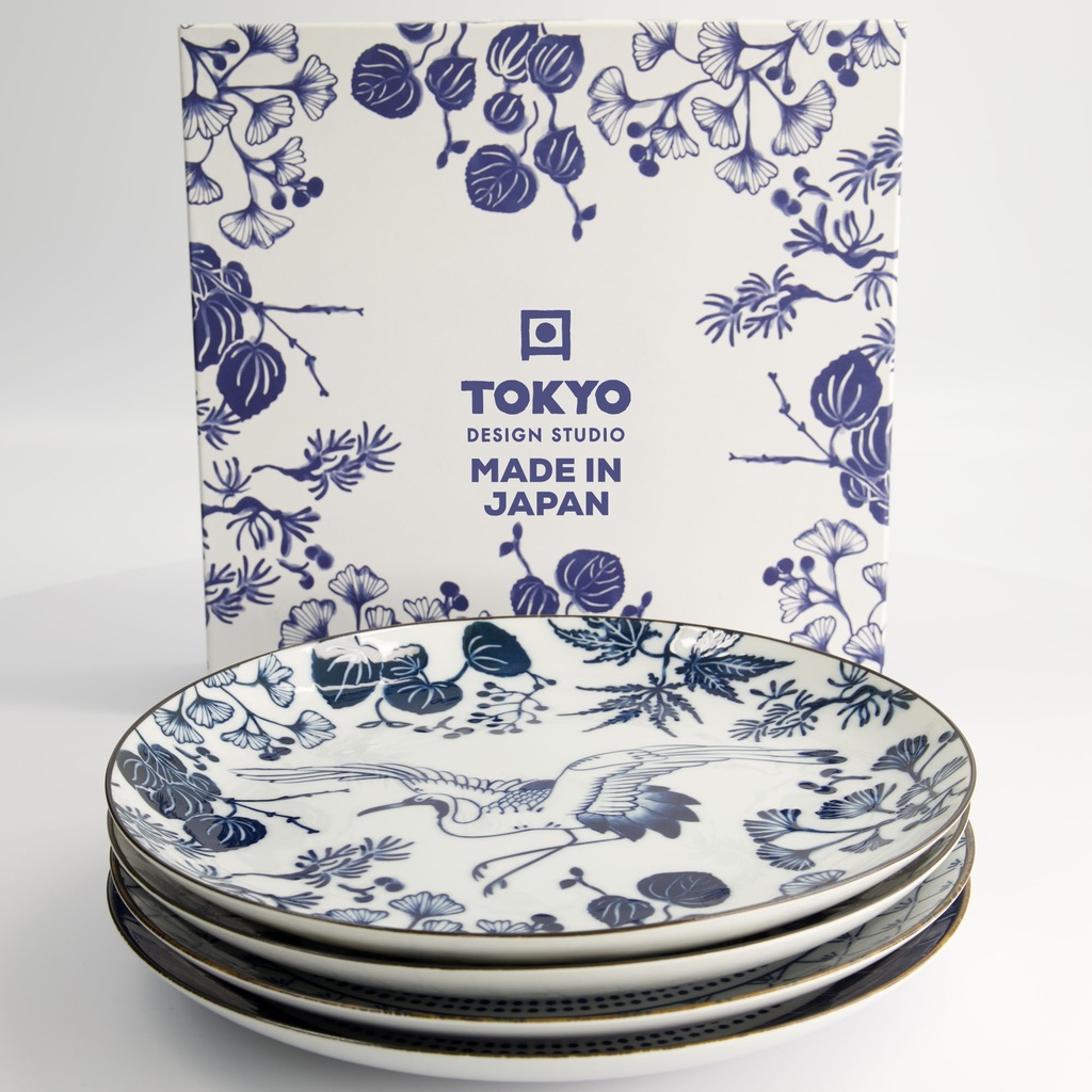 Flora Japonica Plate Giftset 25.7x3cm 4pcs TN-8044 1/6