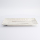 Mino Craft Rectangular Plate 31x17cm White 4/24