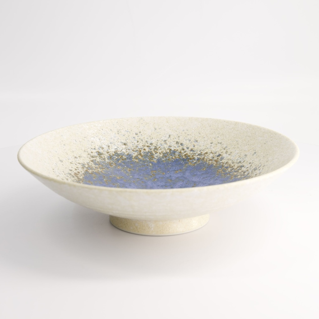 Minoyaki Mori Aya White Bowl 28x7.7cm 1800ml MS-6861/G 2/16