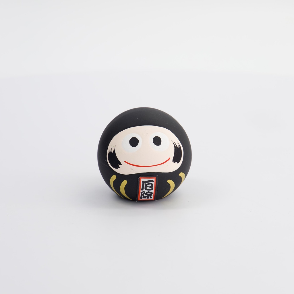 Daruma Black Block Evil and Unhappy 6x6x6cm KT10/BD 1/120