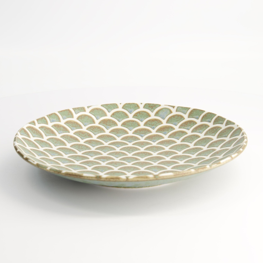 Vert Sauge Mermaid Design Plate 25.3x3.3cm PH-16924/VS 3/36