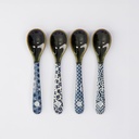 Spoon Set4 12.5cm Blue YW-8091/BL 1/120