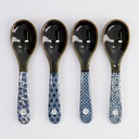 Spoon Set4 15cm Blue YW-8093/BL 1/120