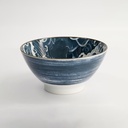 Japonism Carp Tendon Bowl Black 17.8x8.8cm 1000ml YW-9101/BK 4/32