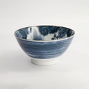 Japonism Lion Tendon Bowl 17.8x8.8cm 1000ml Black YW-9104/BK 4/32