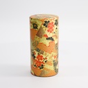 Tea Container S.S. 7.4x15.5cm 200gr Red/Gold Flower 192KM2 1/120