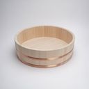 Wooden Sushi Hangiri w/Copper Hoop Japan Made 30x9cm YU-30 1/10