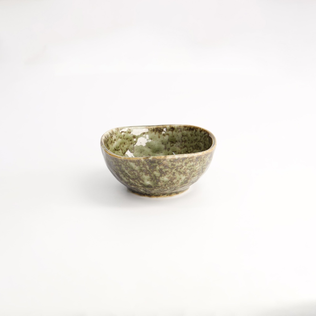 Shinryoku Green Triangle Bowl 9x4.2cm 130ml YW-5586/G 12/144