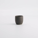 Sake Cup 4.5x4.5cm 50ml Bizen Black YW-8423/C 12/288