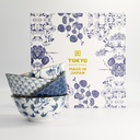 Flora Japonica Tayo Bowl Giftset 4pcs 15.2x6.7cm 500ml FK-8041 16705 1/12