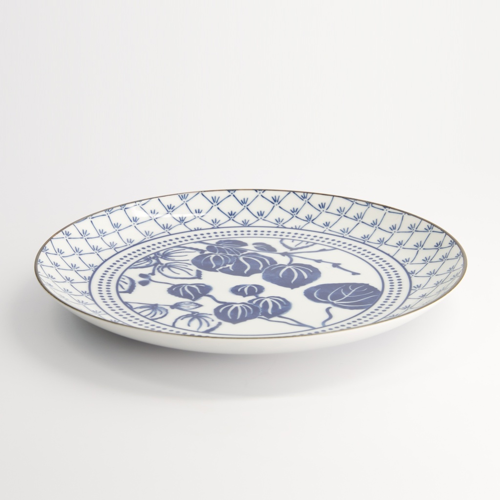 Flora Japonica Plate 25.7x3cm Ivy TN-8027/B 3/24