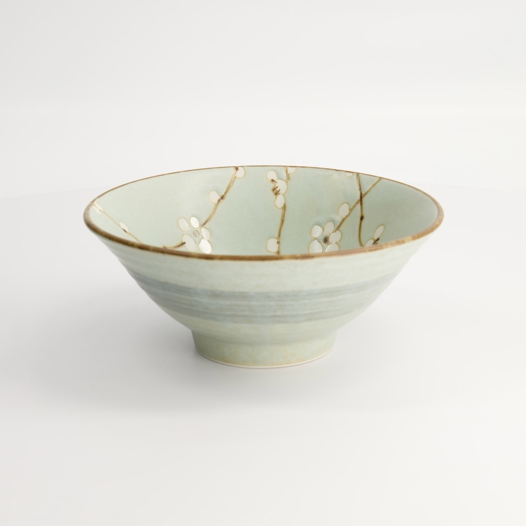 Green Soshun Bowl 17.8x7.3cm 600ml FK-8442 6/36