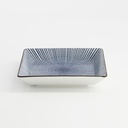 Sendan Blue Square Plate 11.5x11.5x2.5cm FK-8439 12/96