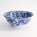 Hana Blue Mixed Bowls Ramen 20.5x8cm 1200ml Dami Botan FK-8446/A 3/24