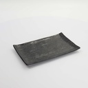 Mino Craft Rectangular Plate 23.8x15cm Black 5/40