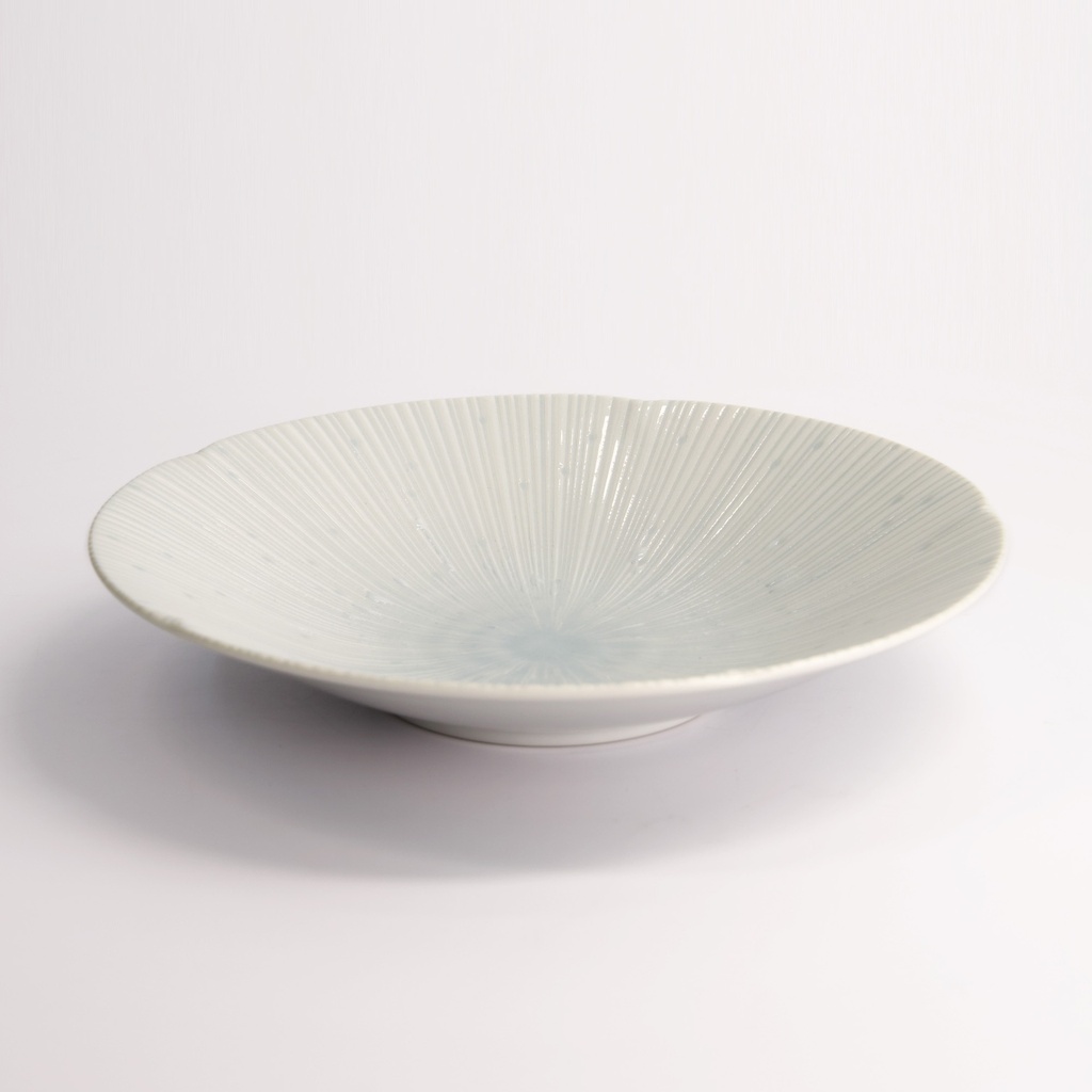 Sky White Deep Plate 22x4cm TN-7020/W 16398 6/36