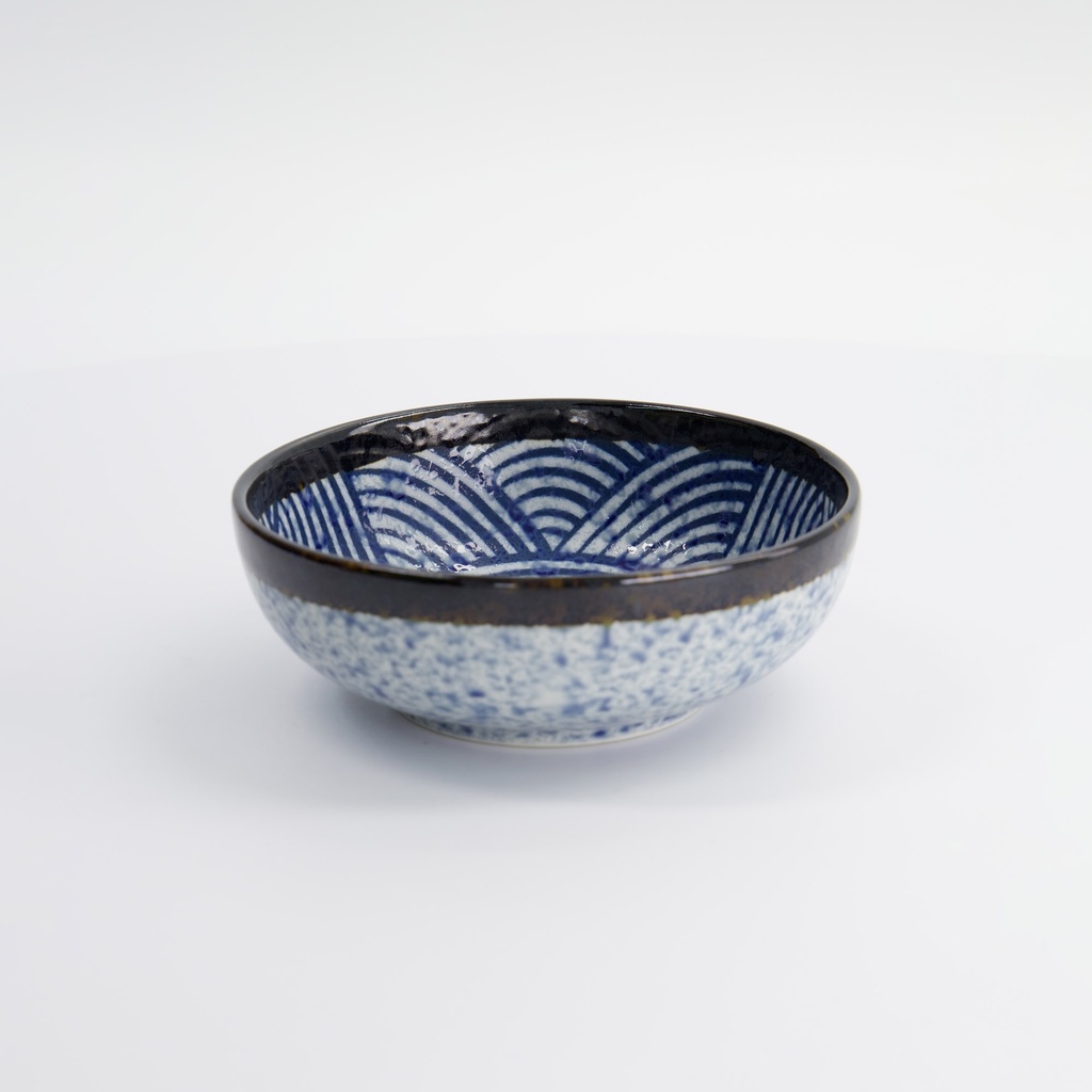 Aisai Seigaiha Bowl 15.3x5.5cm 550ml YT-159-085 18686 6/48