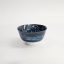 Japonism Crane Small Tayo Bowl 12.7x6.8cm 350ml Black 18693 6/48