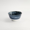 Japonism Carp Small Tayo Bowl 12.7x6.8cm 350ml Black 18699 6/48