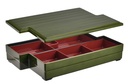 Lacquerware Bento Box Midori 37.2x22.5x6.5 FULL SET
