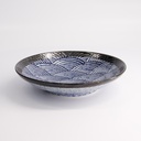 Aisai Seigaiha Shallow Bowl 22.5x5cm 600ml YT-159-051 18579 4/32