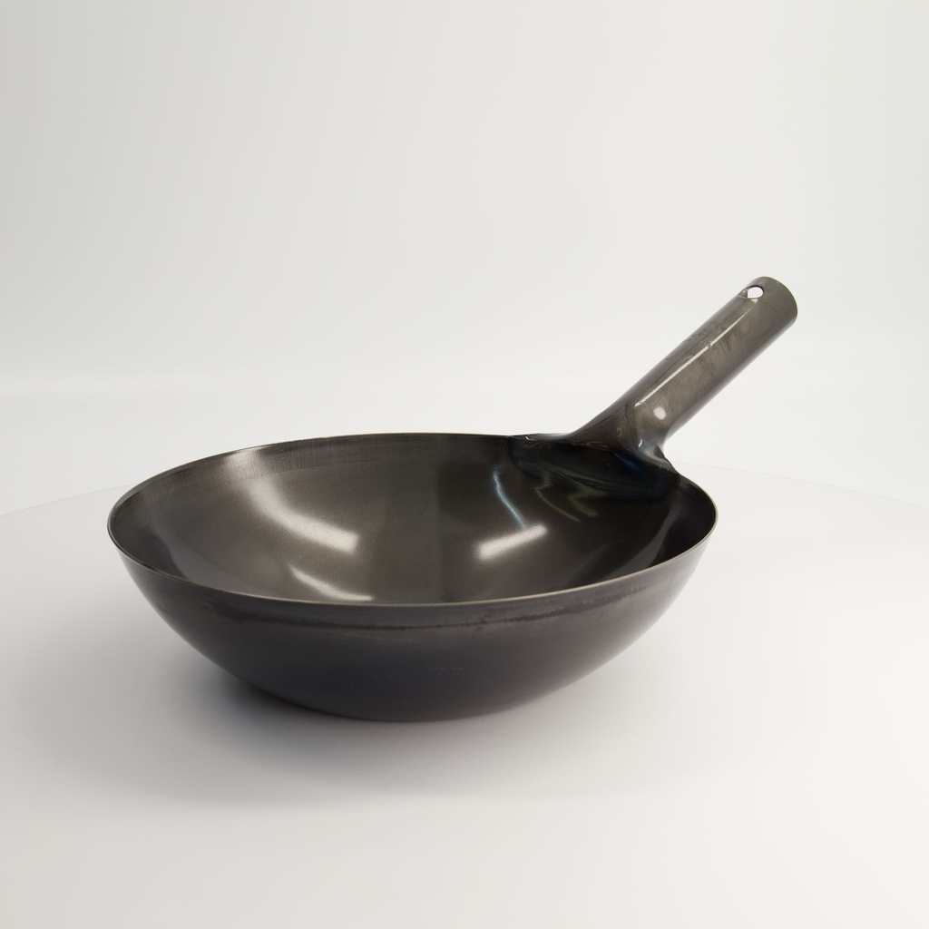 Kitchen Iron Wok  IH Bottom flat 27cm  (HB-4224) 1/10