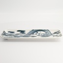 Japonism Dragon Plate 28.5x14x2.5cm Black 6/48