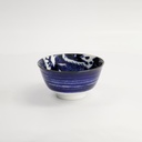 Japonism Dragon Small Tayo Bowl 12.7x6.8cm 350ml Blue 6/48