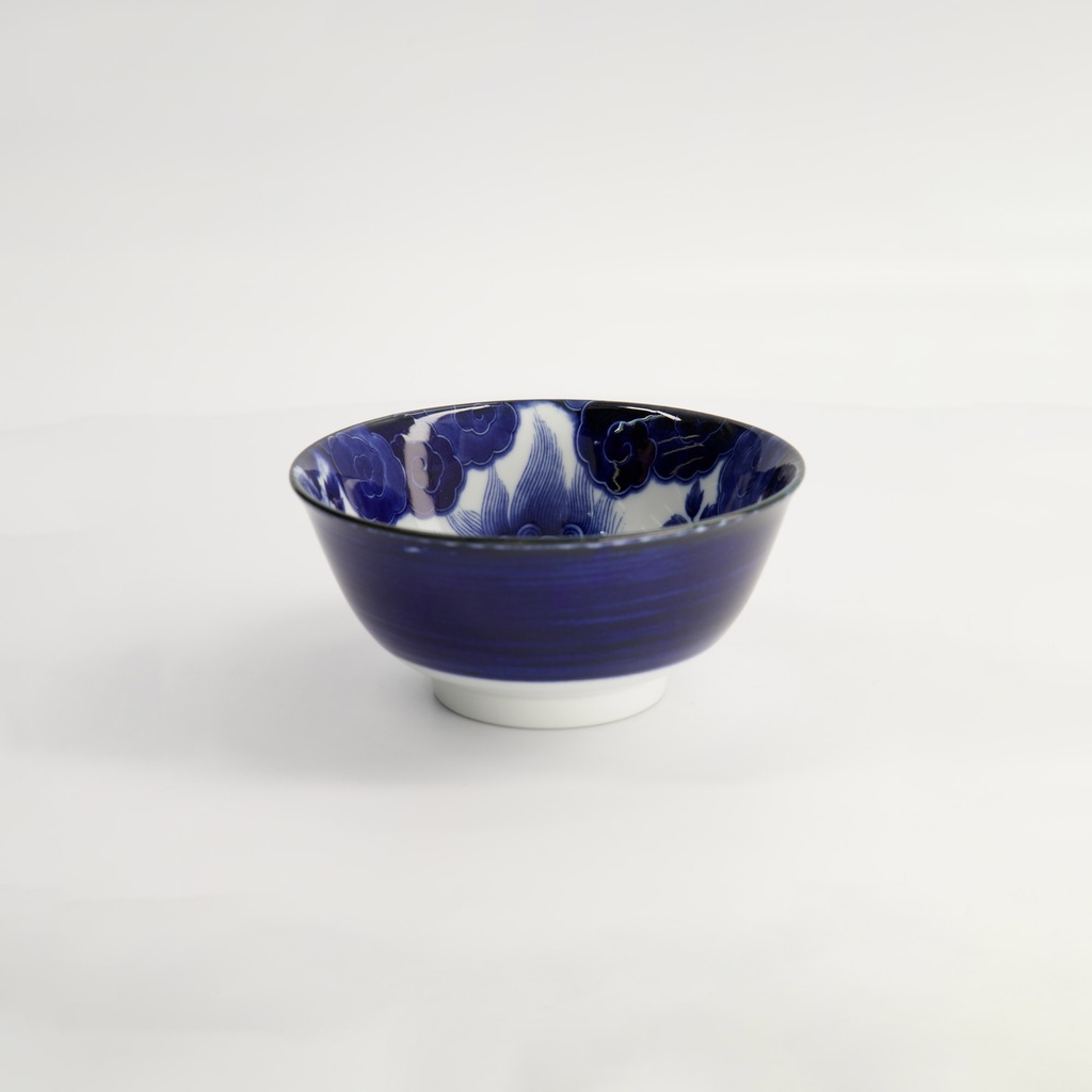 Japonism Lion Small Tayo Bowl 12.7x6.8cm 350ml Blue 6/48