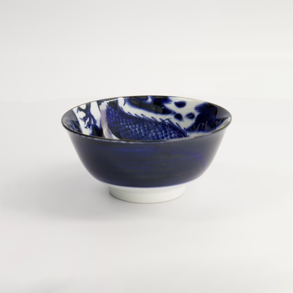 Japonism Dragon Tayo Bowl 14.7x6.9cm 500ml Blue 6/48
