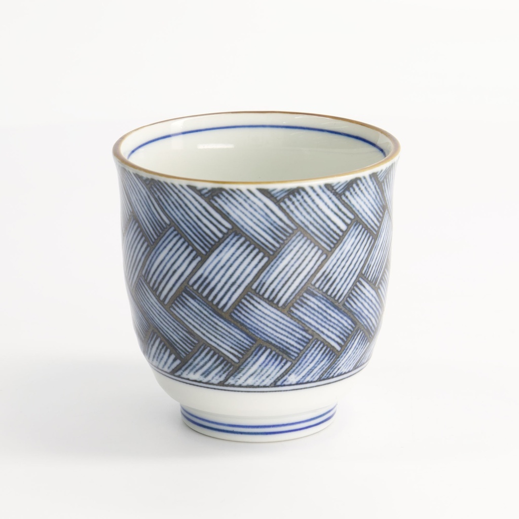 Cup 8x7.9cm Blue/White YW-7027/A 10/120