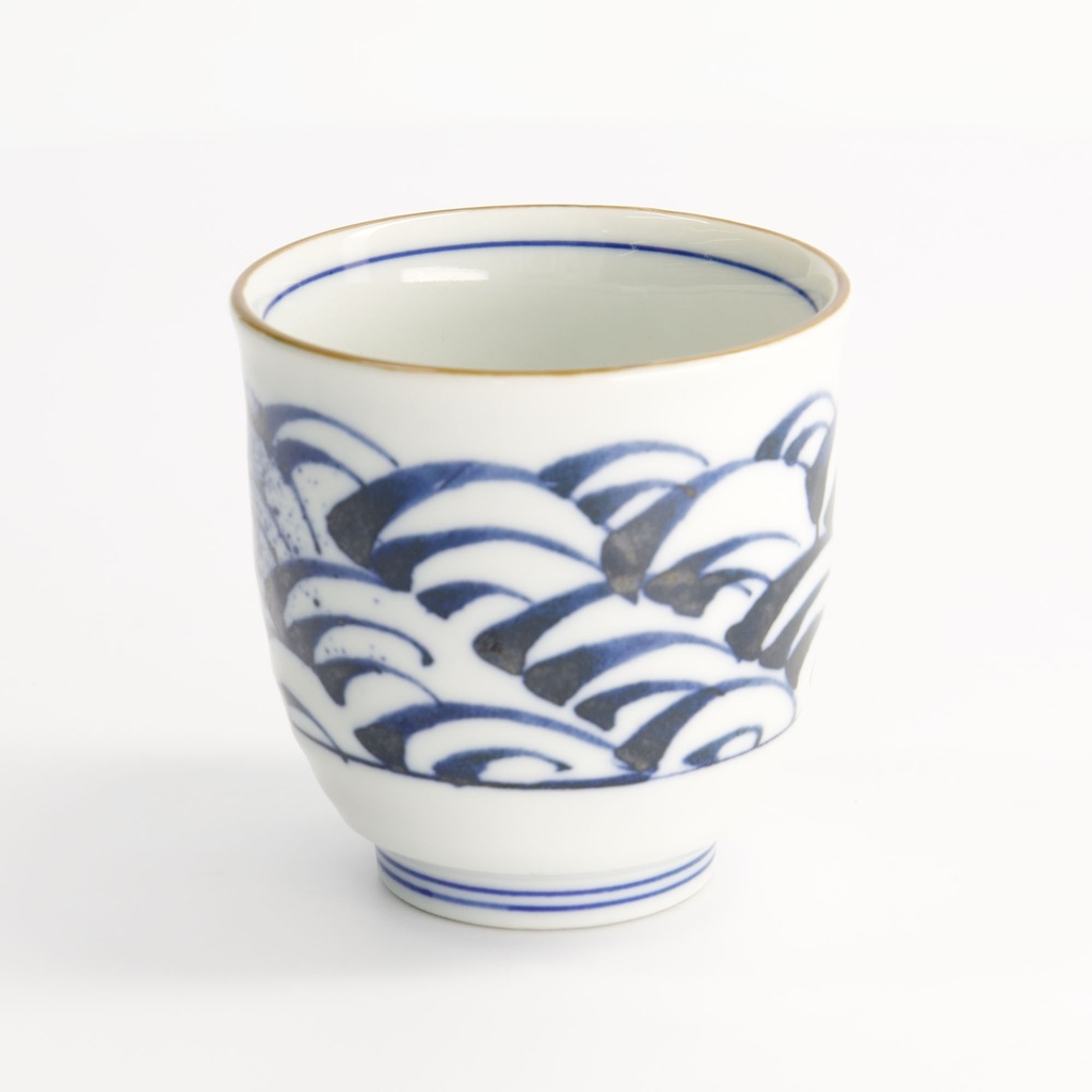 Cup 8x7.9cm Blue/White YW-7027/B 10/120