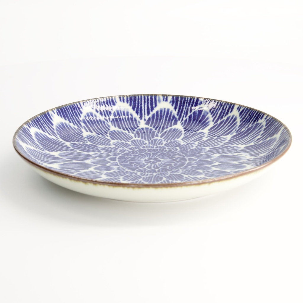 Ohuke Dahlia Round Plate 21.5x3cm FK-2104/C 6/24