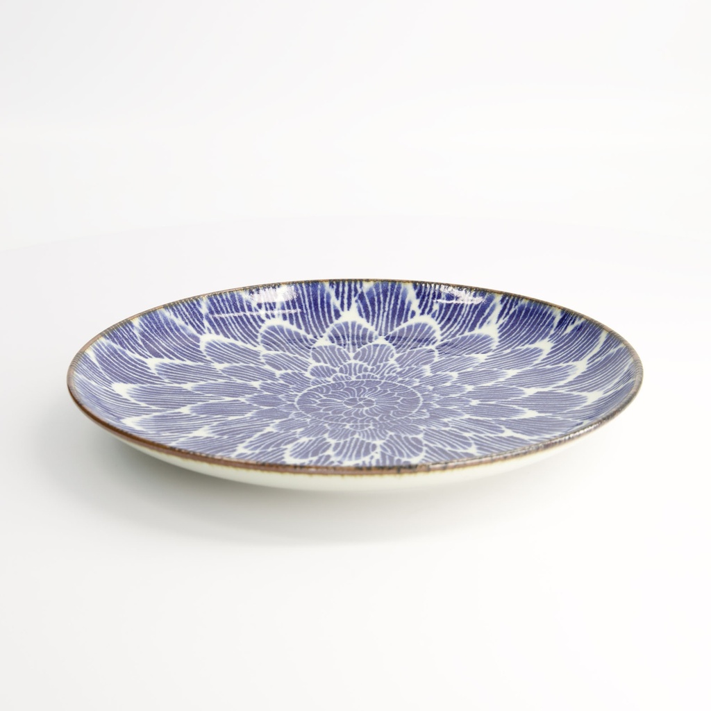 Ohuke Dahlia Round Plate 25x3cm FK-2105/C 4/24