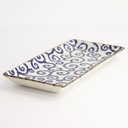 Ten Karakusa Plate 23x11.5x2.5cm FK-2102/B 6/48