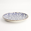 Ten Karakusa Round Plate 21.5x3cm FK-2104/B 6/24