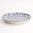 Ten Karakusa Round Plate 25x3cm FK-2105/B 4/24