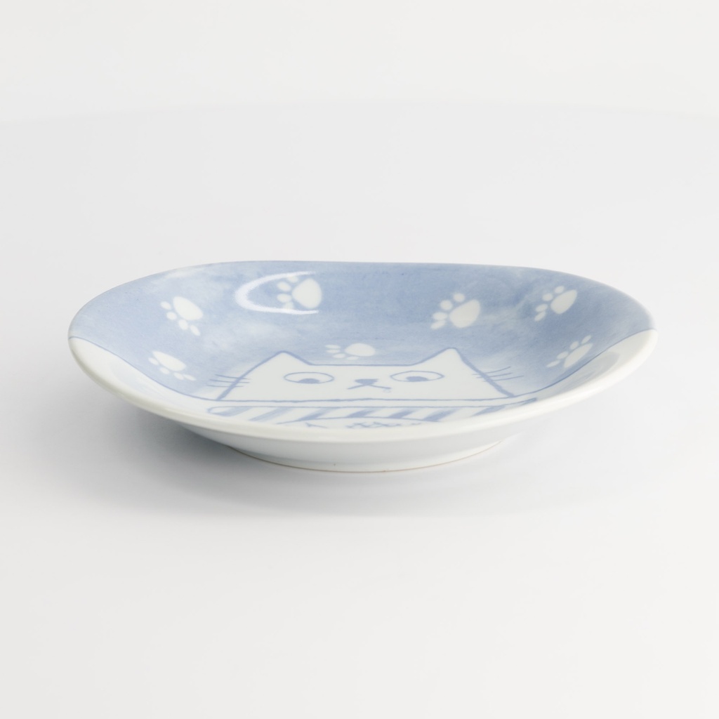 Neko Maruke Cat Plate 16x14.5x2.2cm 54005011 6/72