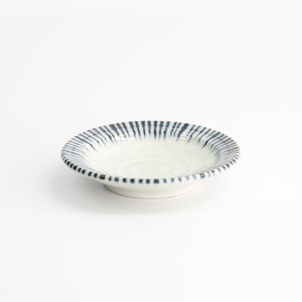 Shin Tokusa Plate Round 9.5x1.8cm FK-2101 20/240